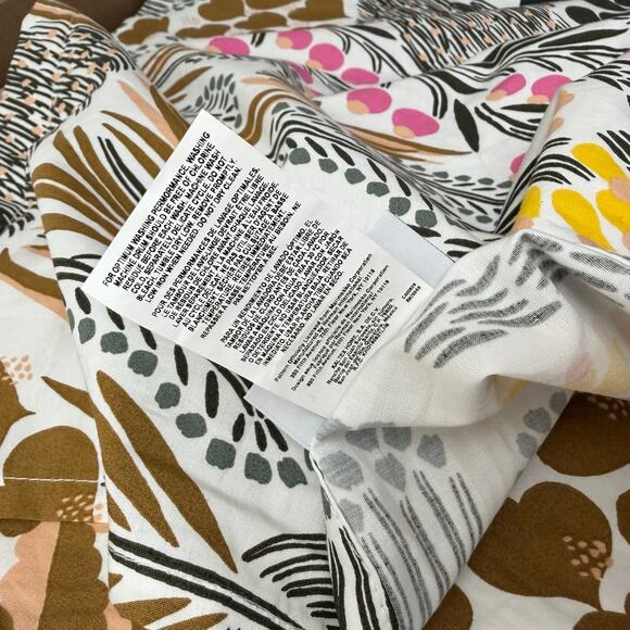 Marimekko Pieni Letto King Pillow Shams Pillow Cases Cotton Percale Floral Boho - Picture 10 of 10